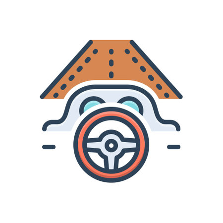 Icon for drives,drivingのイラスト素材