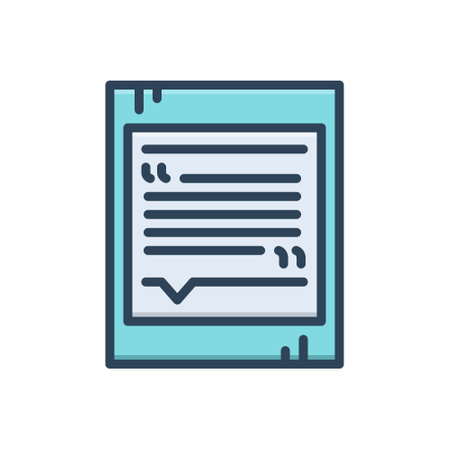 Icon for quote,quotationのイラスト素材