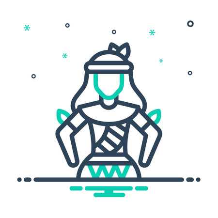 Icon for tribe,raceのイラスト素材