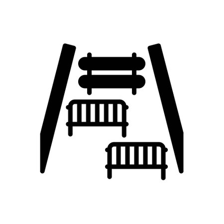 Icon for barriers,road barrierのイラスト素材