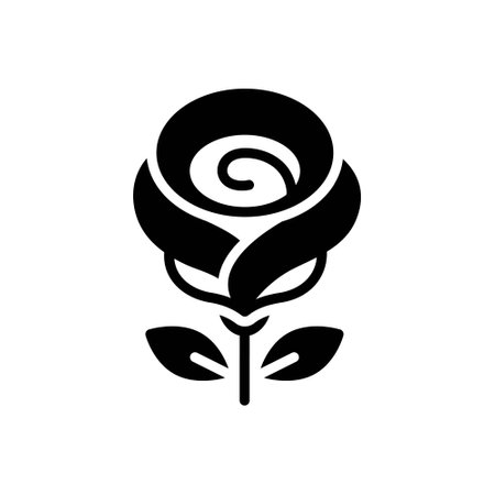Icon for rose,rose bushのイラスト素材