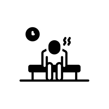 Icon for tired,exhaustedのイラスト素材