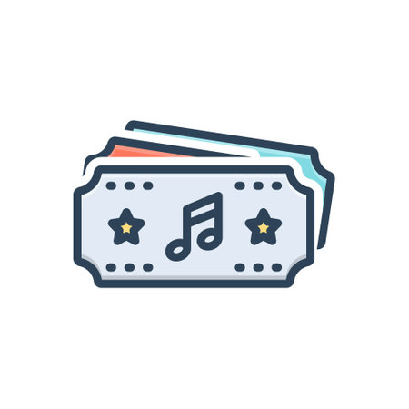 Icon for passes,ticketのイラスト素材