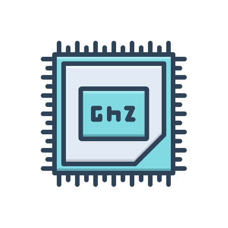Icon for ghz,speedのイラスト素材