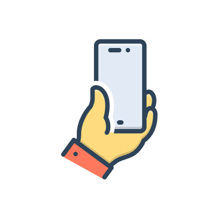 Icon for mobile,handのイラスト素材