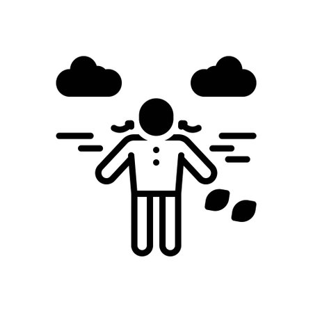 Icon for breath,respirationのイラスト素材
