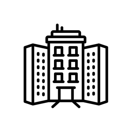 Icon for apartments,accommodationのイラスト素材