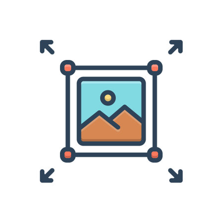 Icon for enlarge,enhanceのイラスト素材