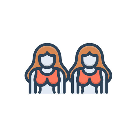 Icon for girls,young person,teenagerのイラスト素材