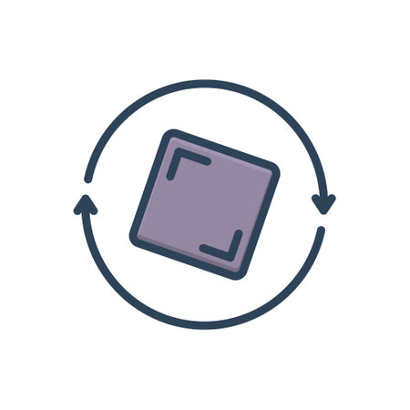 Icon for rotation,revolvingのイラスト素材