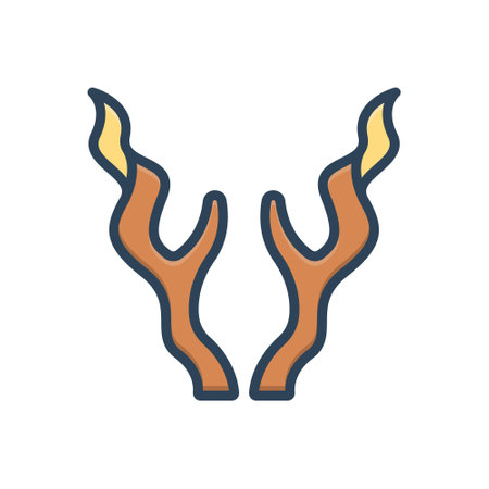 Icon for horny,reindeerのイラスト素材
