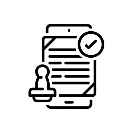 Icon for allow,authorizeのイラスト素材