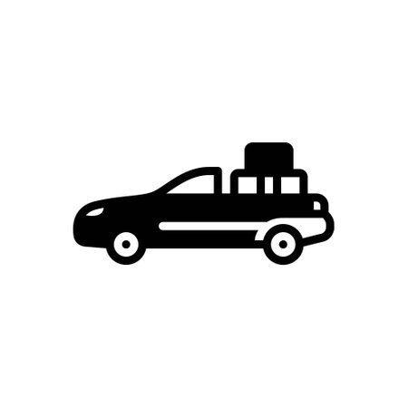 Icon for pickup,pickup truckのイラスト素材