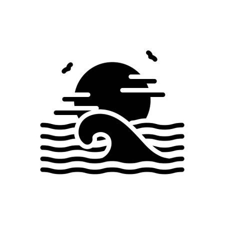 Icon for ocean,seaのイラスト素材