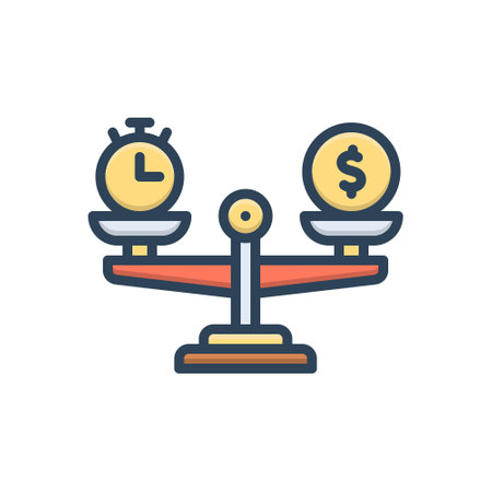 Icon for comparative,moneyのイラスト素材