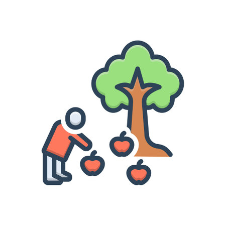 Icon for pick,collectのイラスト素材