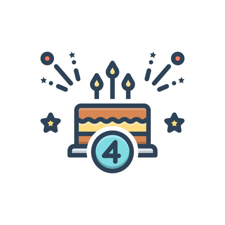 Icon for fourth,fourth birthday