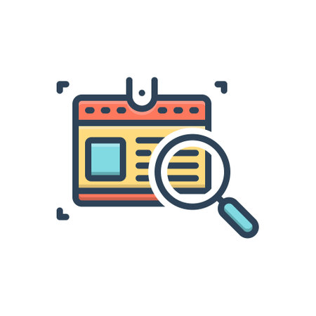 Icon for identified,recognizeのイラスト素材