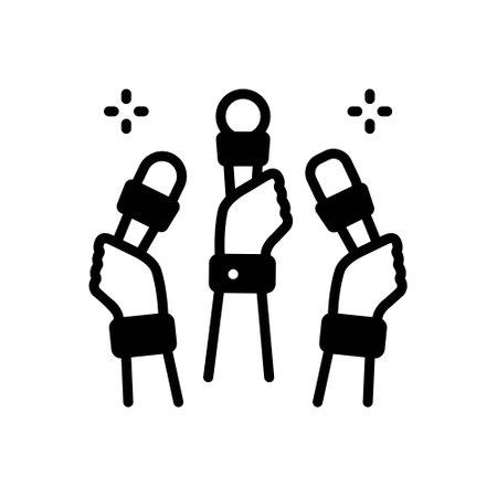 Icon for journalists,correspondentのイラスト素材