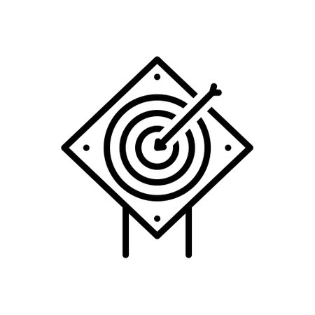 Icon for objectives,goalのイラスト素材