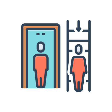 Icon for faced, liftのイラスト素材