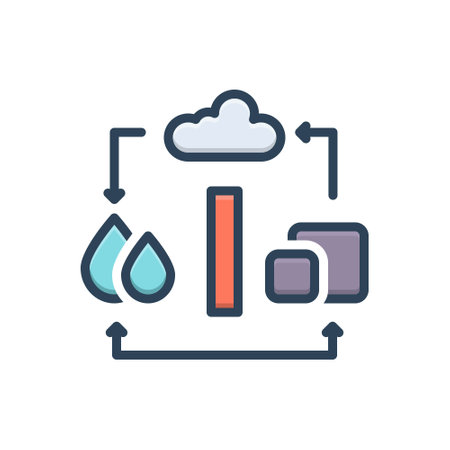 Icon for matter, condensation,のイラスト素材