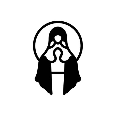 Icon for mary,holy virginのイラスト素材