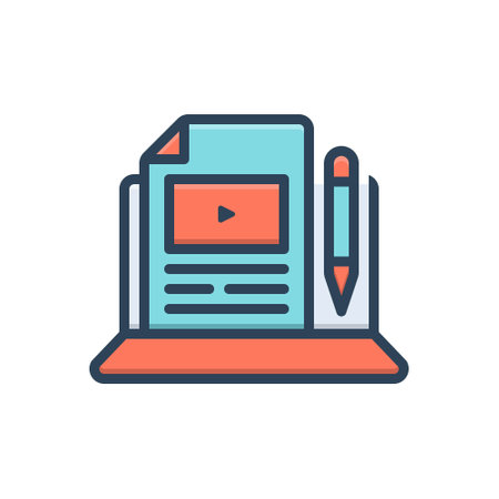 Icon for editor,content editorのイラスト素材