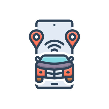 Icon for tracker,locationのイラスト素材