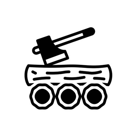 Icon for logged,lumberのイラスト素材