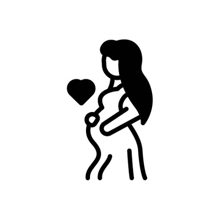 Icon for maternity,motherhoodの写真素材