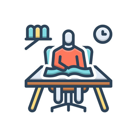 Icon for studies,perusalのイラスト素材