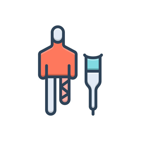 Icon for able,amputatedのイラスト素材