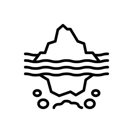 Icon for deep,icebergのイラスト素材