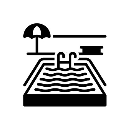 Icon for pools,swimmingのイラスト素材