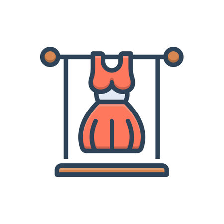 Icon for costumes,gownのイラスト素材