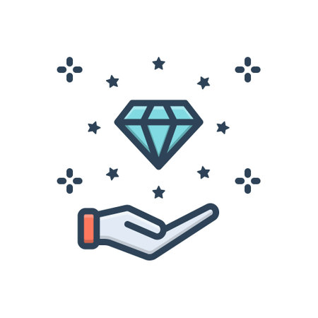 Icon for values,diamondのイラスト素材