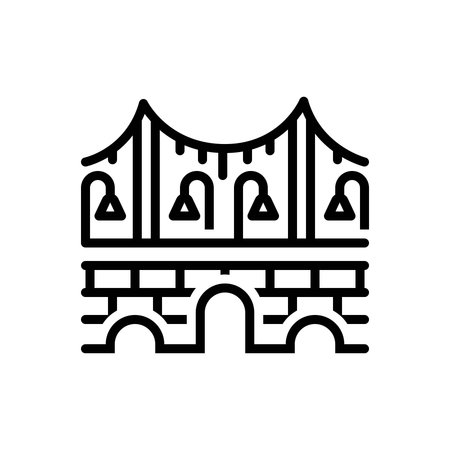 Icon for bridges,viaductのイラスト素材