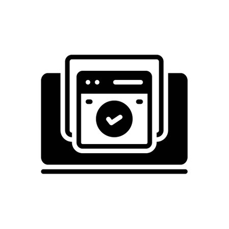 Icon for confirmation,onlineのイラスト素材