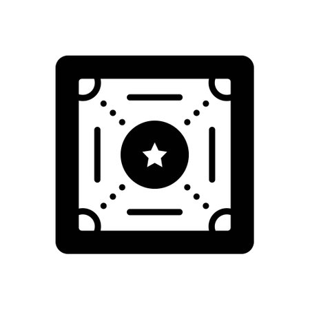 Icon for carrom,carrom boardのイラスト素材