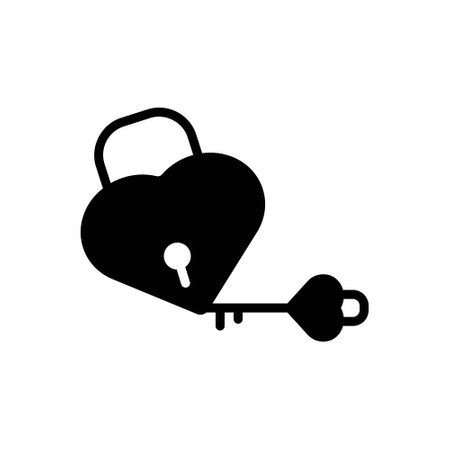 Icon for love lock,lockのイラスト素材