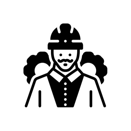 Icon for engineer,contractorのイラスト素材