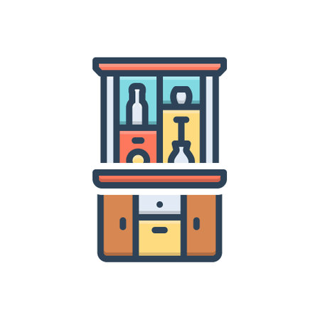 Icon for cabinet,kitchenのイラスト素材