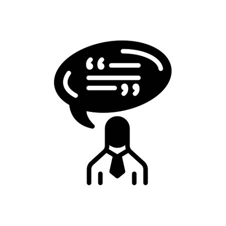 Icon for citation,quotationのイラスト素材