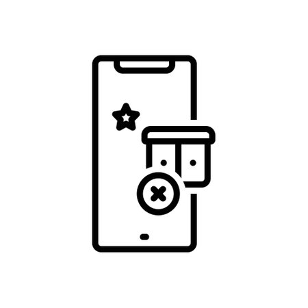 Icon for cancel,orderのイラスト素材