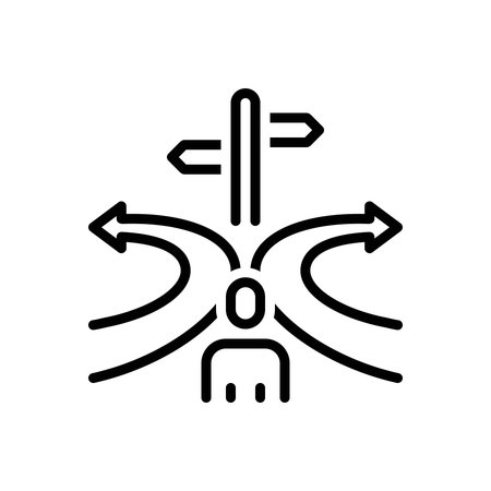 Icon for decision,decideのイラスト素材