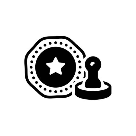 Icon for stamp,labelのイラスト素材