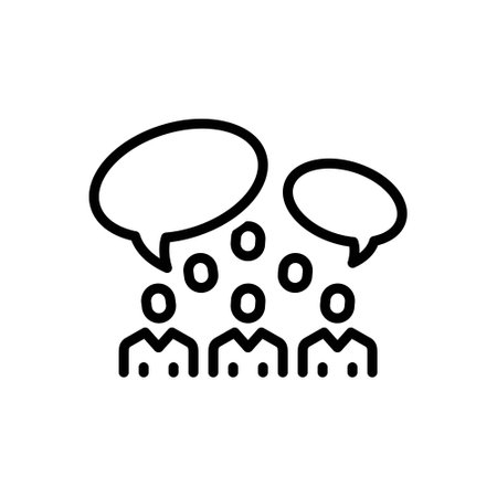 Icon for group talk,group,talkのイラスト素材
