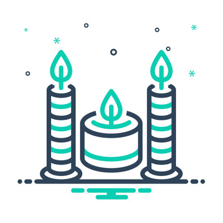 Icon for candles,candlestickのイラスト素材