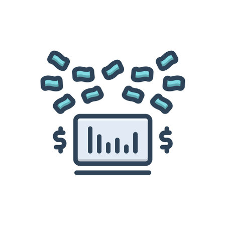 Icon for cashflow,moneyのイラスト素材